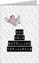 Verjaardagskaart Een gezellige verjaardag
