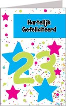 Verjaardagskaart 23 jaar