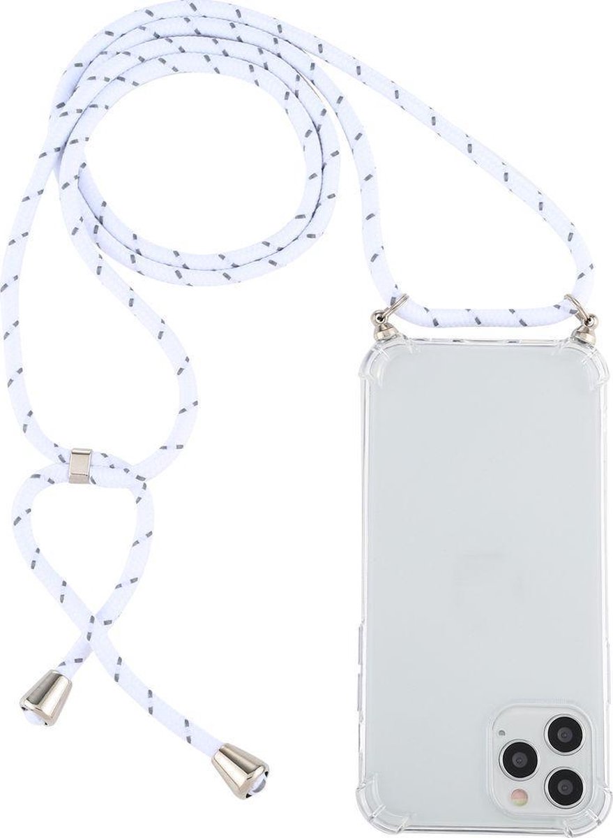 Mobigear Lanyard - Apple iPhone 12 Mini Coque avec cordon en TPU Souple -  Transparent / Bleu 600816 