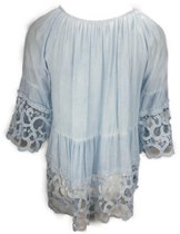 Blouse - viscose met kanten details - maat 36-42