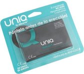 Uniq - pre-erection - 3x condoom gemaakt van synthetische hars - aanbrengen voor de erectie