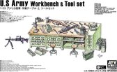 1:35 AFV Club 35302 U.S Army Workbench & Tool set Plastic Modelbouwpakket