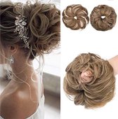 2x Hairbun Crunchie Haarstuk Haarknopt Updo Messybun DIRTY BLOND