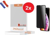 Phreeze Privacy Screenprotector iPhone Xs | Privacy Screenprotector | Premium Kwaliteit | Geschikt voor iPhone Xs | Privacy Screenprotector | iPhone Xs