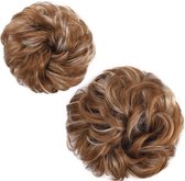 2x Hairbun Crunchie Haarstuk Haarknot Updo Messybun CINNAMON