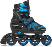 Roces Jokey 3.0 Skeelers / Inline Skates - Zwart/Blauw - Kinderen - Verstelbaar - Maat 34/37