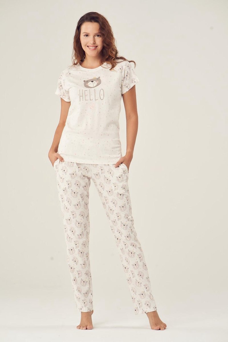 Pijadore - Dames Pyjama Set, Korte Mouwen - L