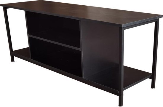 TV Meubel Stoer - Dressoir Kast Industrieel Zwart