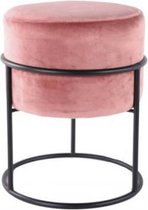 Home Society Footstool Gaby Pink