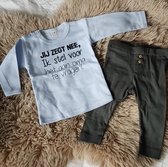 MM Baby pakje cadeau geboorte  jongen set met tekst oma aanstaande zwanger kledingset pasgeboren unisex Bodysuit | Huispakje | Kraamkado | Gift Set babyset kraamcadeau  babygeschen