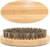 Baardborstel Bamboe - Voor na gebruik van baardolie en baardbalsem - baardstijler - baardkam - harenkam - houten borstel - baardolie - baardgroei - baardverzorging - kapper - barbier - haren borstel