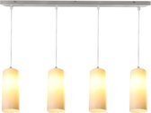 Olucia Mary - Hanglamp - Chroom/Wit - E27