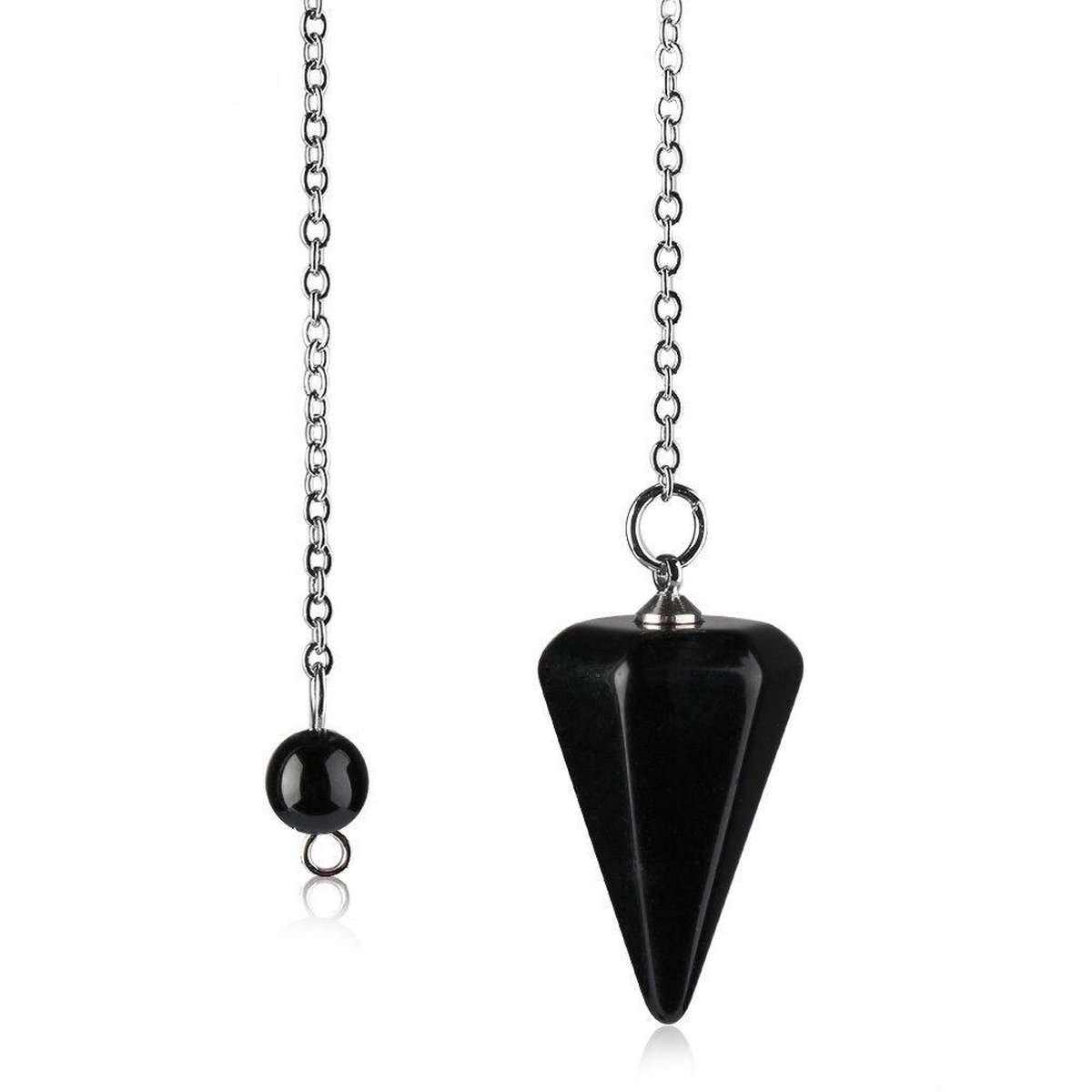 Obsidiaan Pendel Facet - Pendels Spiritueel - Pendelen - Pendel Edelsteen - Edelsteen