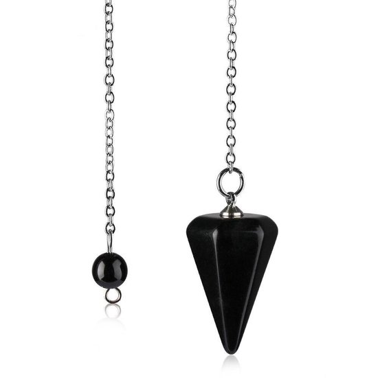 Obsidiaan Pendel Facet - Pendels Spiritueel - Pendelen - Pendel Edelsteen - Edelsteen