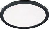 LED Plafondlamp - Nitron Camy - Opbouw Rond 24W - Spatwaterdicht IP44 - Dimbaar - Warm Wit 3000K - Mat Zwart