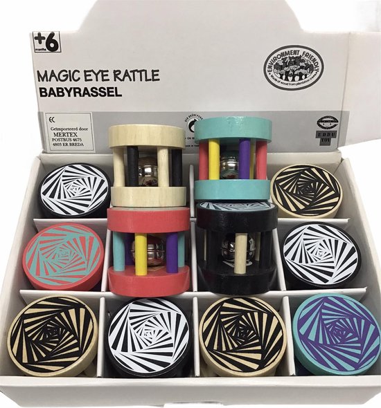 3 Vrolijke baby rammelaars (set van 3 verschillende kleuren) van HEMA — afbeelding 3
