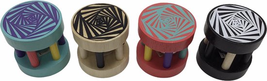 3 Vrolijke baby rammelaars (set van 3 verschillende kleuren) van HEMA — afbeelding 4
