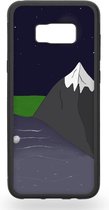 Mountain in the night sky Telefoonhoesje - Samsung Galaxy S8+