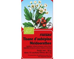 Floradix Salus Meidoornthee – Voor ontspanning – 100% biologische, vegan en glutenvrije kruidenthee – 15 zakjes - 15 stuks