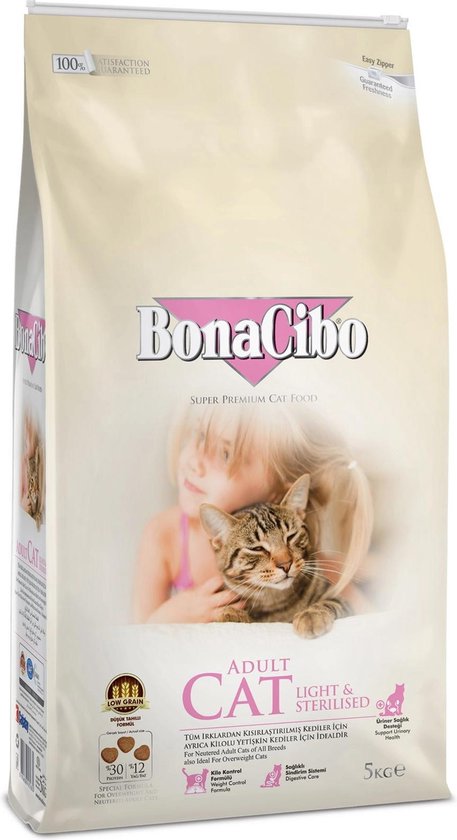 Bonacibo Cat Light & Sterilised - Kattenvoer - 5 kg