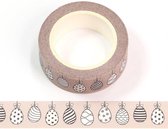 Washi Tape | paaseieren - easter eggs | 15mm x 10m.