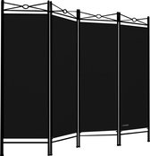 Deuba Kamerscherm Lucca - 180x160 cm Verstelbaar/Inklapbaar - Zwart