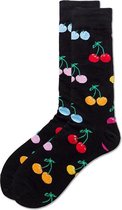 Kersen sokken - Unisex - One size fits all - Kersen cadeau - Cadeau voor mannen