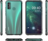 Schokbestendig Back Cover Hoesje - Shockproof Telefoonhoesje -  Geschikt voor  Huawei P Smart 2020 - Transparant