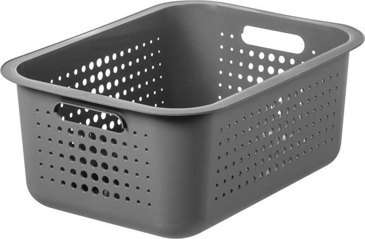 SmartStore - Basket 6 Opbergmand 6 liter Recycled - Polypropyleen - Grijs