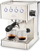 Bol.com Solis Barista Gran Gusto 1014 Pistonmachine - Espressomachine - Koffiemachine met Bonen - Zilver aanbieding