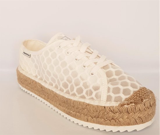 Aktör Dışarı çık alt witte espadrilles met veters - ushaswapnafoundation.org
