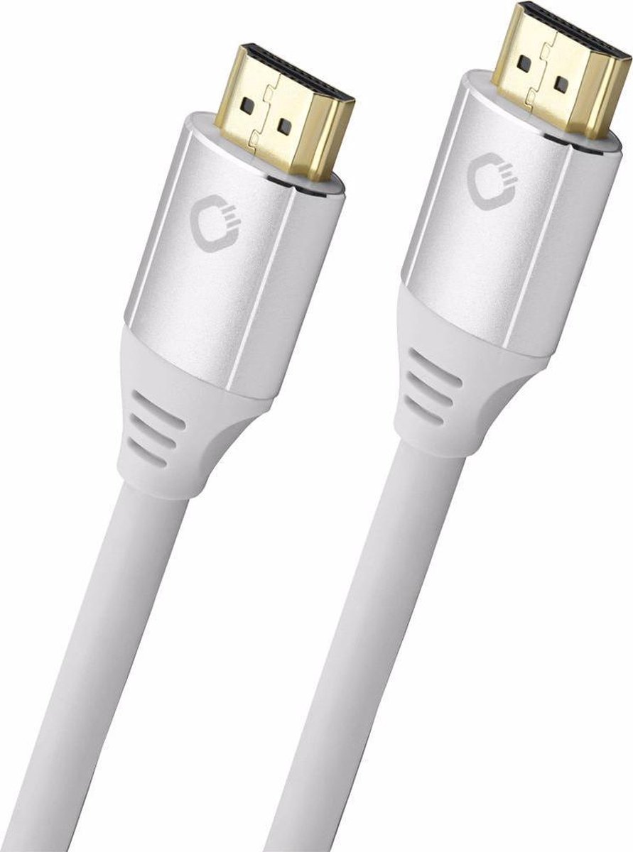 Oehlbach: Black Magic MKII Ultra-High-Speed HDMI-kabel 0,75 meter - Wit