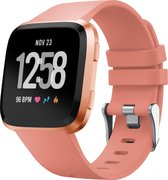 YONO Fitbit Versa 2 Bandje - Siliconen - Lichtroze - Large