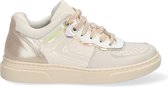 Braqeez 421261-503 Meisjes Lage Sneakers - Beige - Leer - Veters