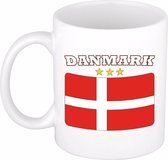 Beker / mok met de Deense vlag - 300 ml keramiek - Denemarken