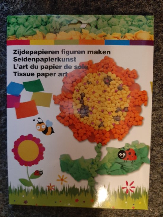 Tissue paper art Spring