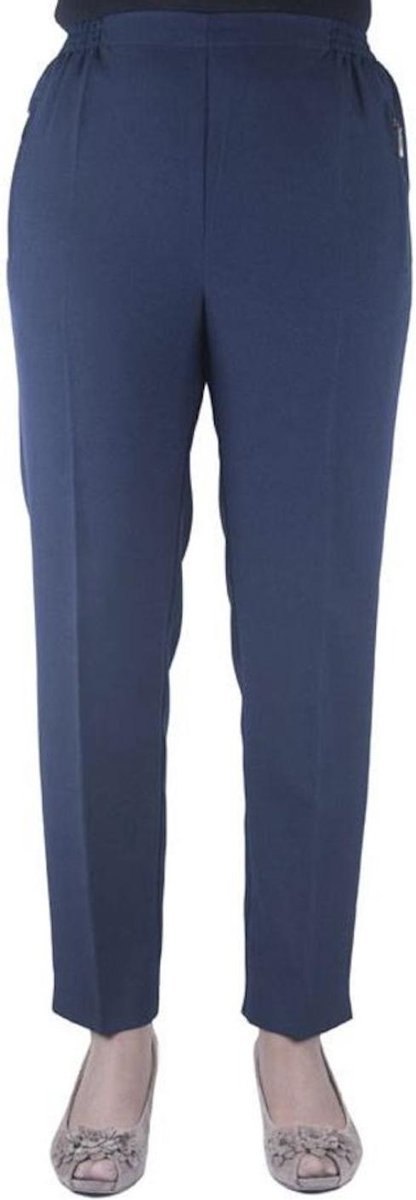 Alica Comfort pantalon (dames) terlenka marine 38 | bol.com