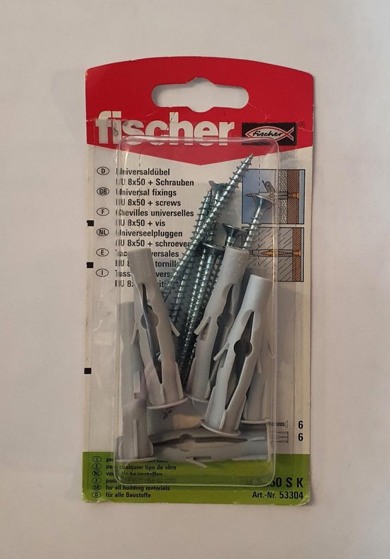 Fischer 2995806 FU-stekkers 6 x 35 mm, 100 stuks