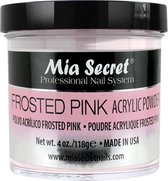 Mia Secret Acryl Poeder Frosted Pink - Transparant Roos 118ml