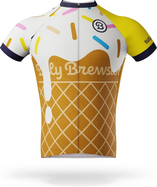 Billy Brewster - Ice Cone with Sprinkles wielershirt - Fietsshirt Heren - maat S
