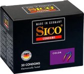 Sico Color Condooms - 50 Stuks - Drogisterij - Condooms - Diverse kleuren - Discreet verpakt en bezorgd