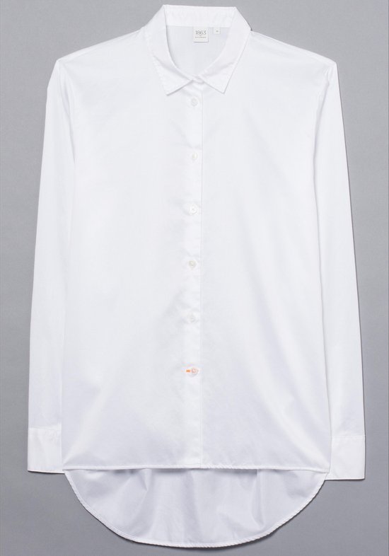 ETERNA 1863 dames blouse A-lijn - twill satijnbinding - wit - Maat: 42 |  bol.com