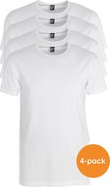 Actie 4-pack: Alan Red stretch T-shirts Ottawa - O-hals - wit -  Maat M