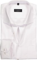 ETERNA comfort fit overhemd - mouwlengte 72cm - niet doorschijnend twill heren overhemd - wit - Strijkvrij - Boordmaat: 47