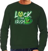 St. Patricks day sweater / trui groen - heren - Luck of the Irish - Ierse feest kleding / outfit/ kostuum S