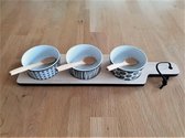 Tapas set | Tapasplank + schalen + bamboelepels