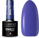 Claresa UV/LED Gellak Blauw #711 – 5ml.