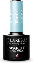 Claresa UV/LED Gellak Mint #2 – 5ml.