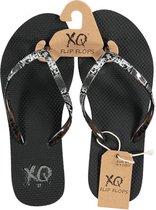 Xq Footwear Teenslippers Snake Dames Polyester Zwart Maat 38