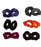 Scrunchies Velvet - 12 Stuks - Haar Wokkel - Haar Elastiek - Multipack